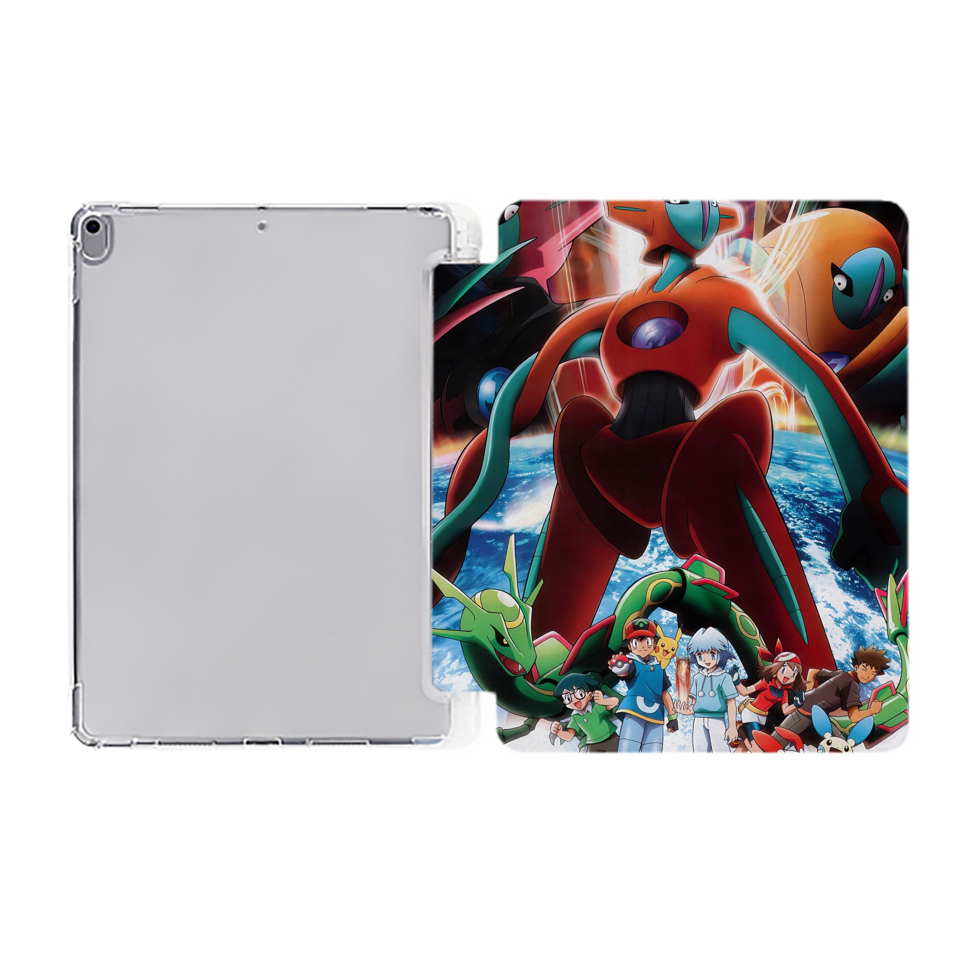 （画像用） ポケットモンスター Pokémon IPad ケース ペン収納付き 三つ折りスタンド PUレザー×シリコン 対応機種9.5/10.5/10.9インチ